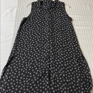 Black and White maxi blouse/dress